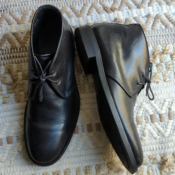 Aquatalia Boots Mens 11 Weatherproof Chukka Carlos Black Leather Ankle Lace Up Aquatalia Boots Mens 11 Weatherproof Chukka Carlos Black  main image 2